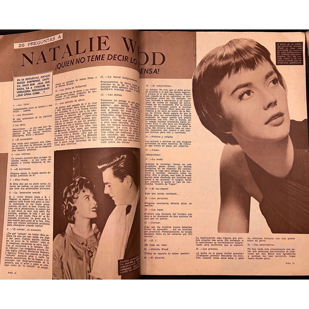 RARE Chile 1959 Ecran Elvis Presley Magazine King Rockabilly Jailhouse Rock TCB King Creole