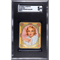 1934 Garbaty Cigarettes #70 Mae West Moderne Schonheitsgalerie Series 2 SGC 5, only Two Graded! My Little Chickadee Vintage Hollywood