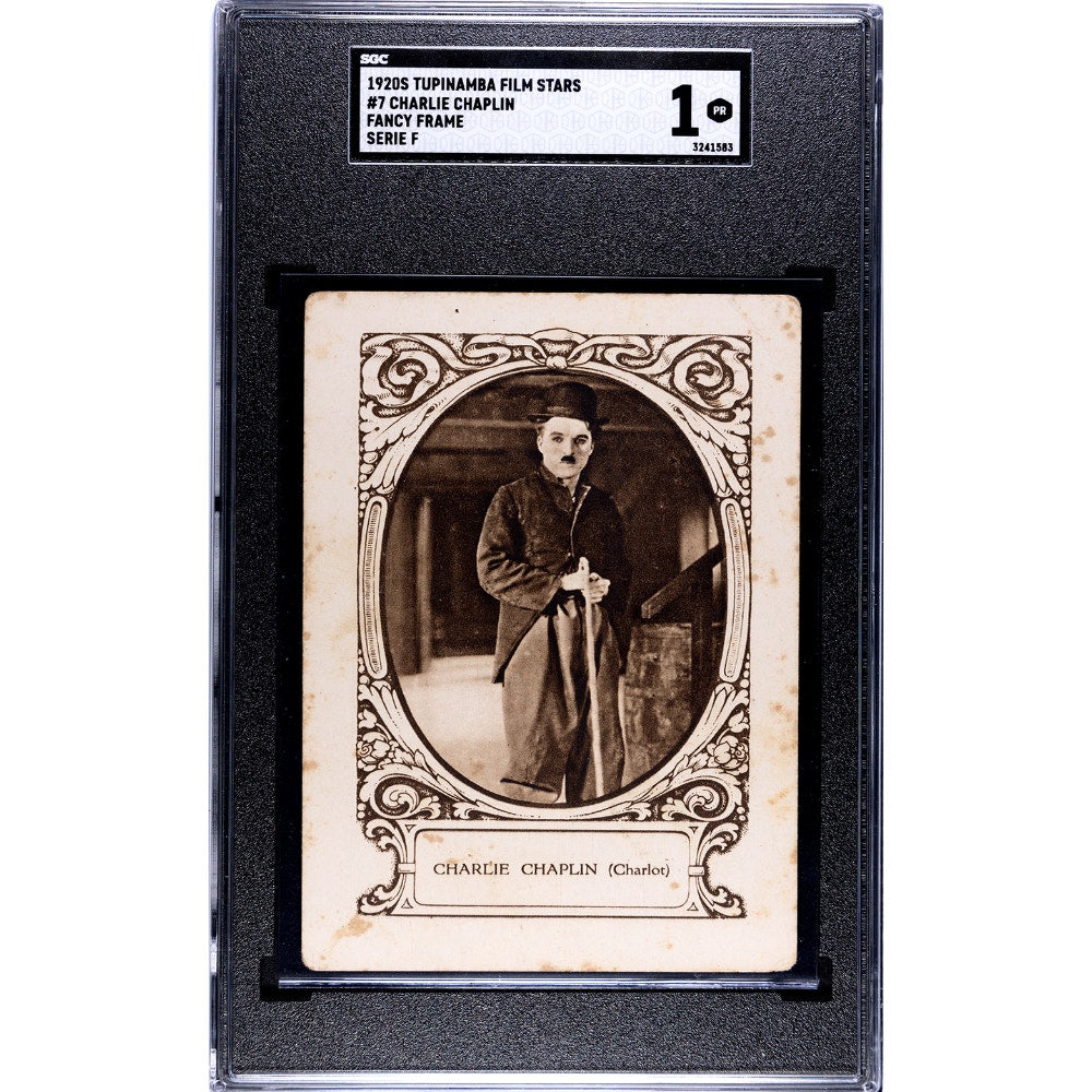 RARE 1920s Tupinamba Film Stars Charlie Chaplin SGC, Only 1 Graded, Gold Rush, City Lights, Modern Times, The Kid, Great Dictator