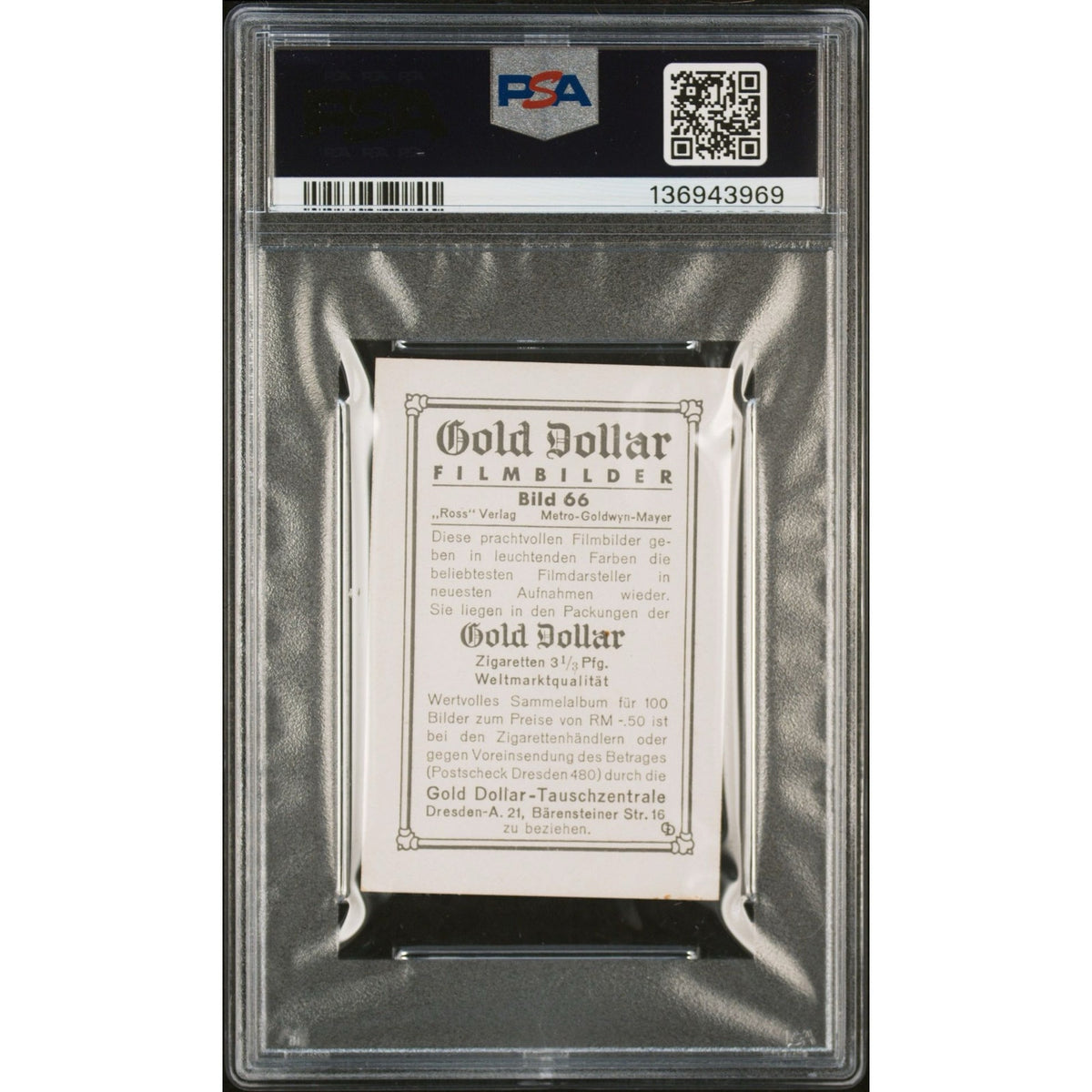 RARE 1935 Gold Dollar Clark Gable Card PSA 7 Gone with the Wind, Misfits, Only 5 Graded! Mutiny on the Bounty, China Seas, Saratoga