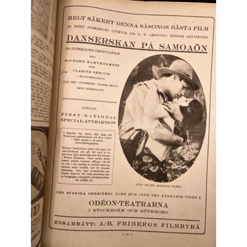 RARE 1921 Swedish Charlie Chaplin Magazine Film Journalen A Dog's Life Charles Chaplin, The Kid, City Lights, Modern Times, Gold Rush