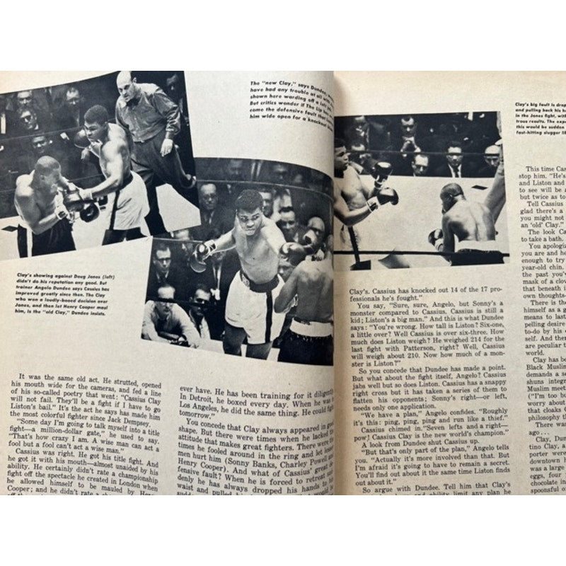 RARE 1964 Boxing Illustrated Cassius Clay Magazine Greatest, Muhammad Ali, Fighter, 1960 Olympics, Boxing, Champ