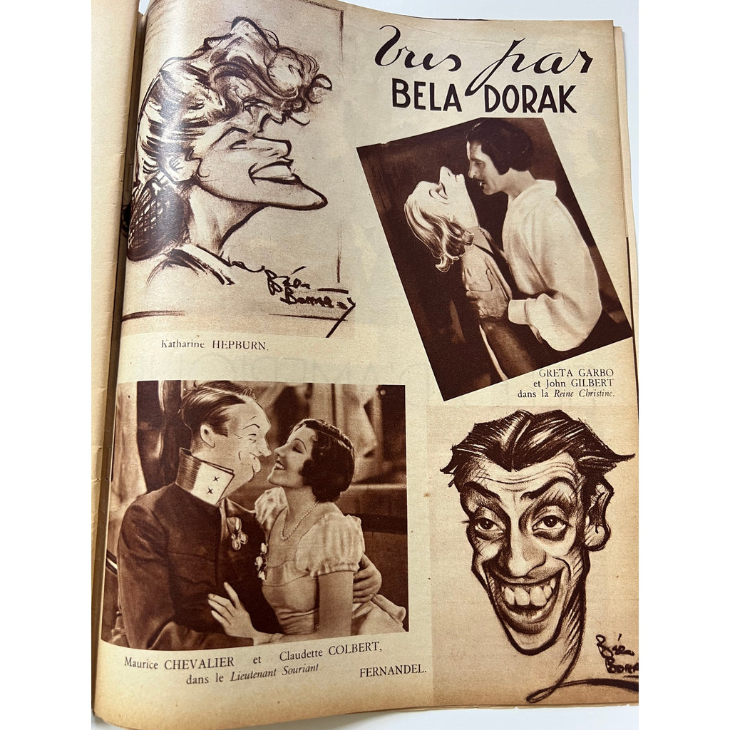 RARE French 1934 Katherine Hepburn Magazine Hebdo Hollywood Little Women Oscar