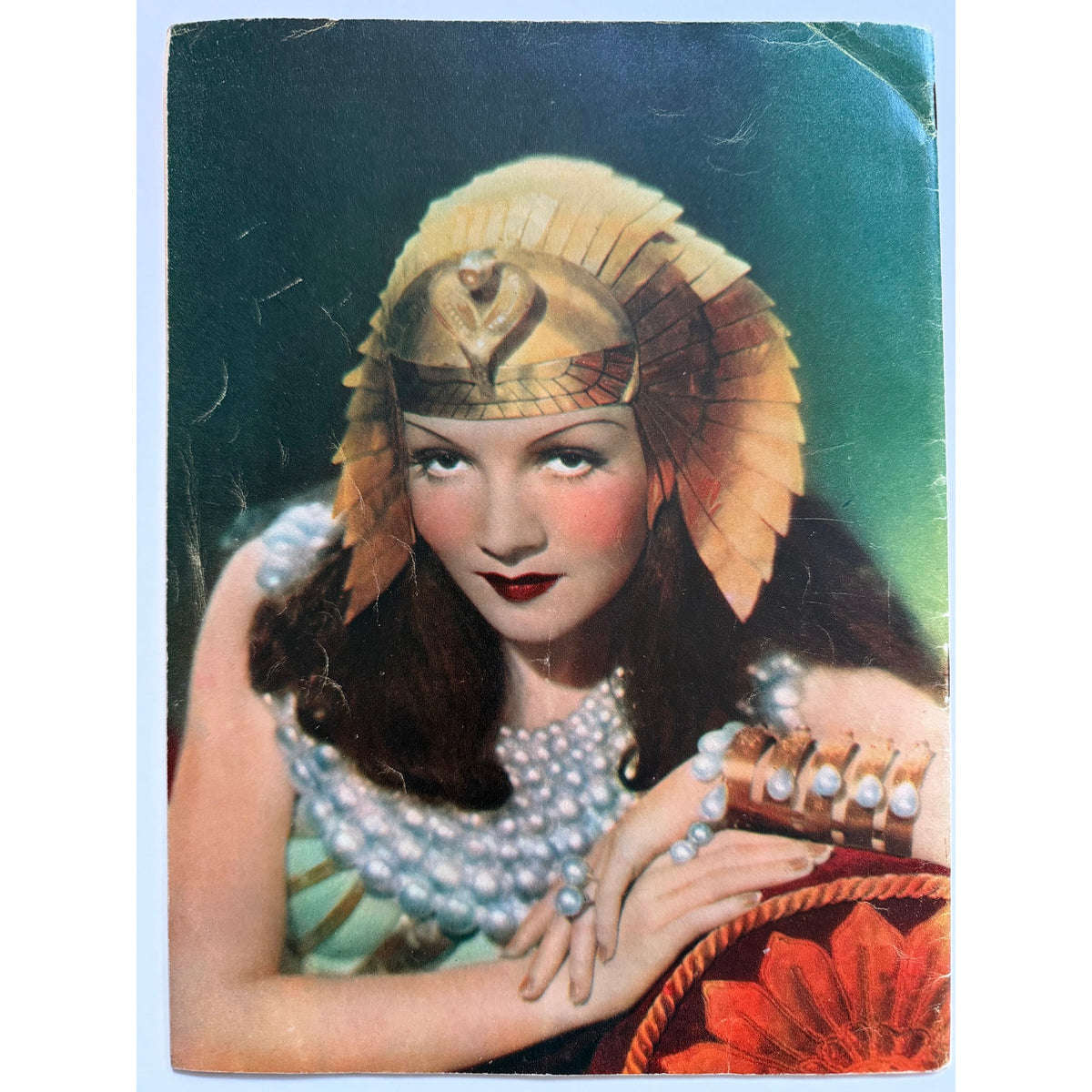 RARE Gorgeous 1934 Swedish Claudette Colbert Cleopatra Magazine Boom Town, Zaza, It Happened One Night, Sign of the Cross, Hollywood