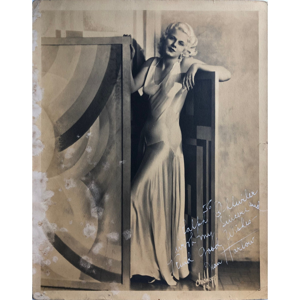 Exquisite Authentic Jean Harlow Signed Autographed 8x10 Photo, Mama Jean, Platinum Blonde, Dinner at Eight, Public Enemy, Hollywood