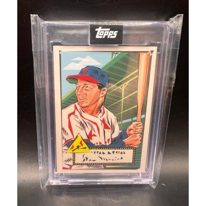 2022 Topps Stan Musial Art Card by Naturel 1952 Topps Reimagined St. Louis Cardinals MLB, Baseball Card, HOF, Stan the Man