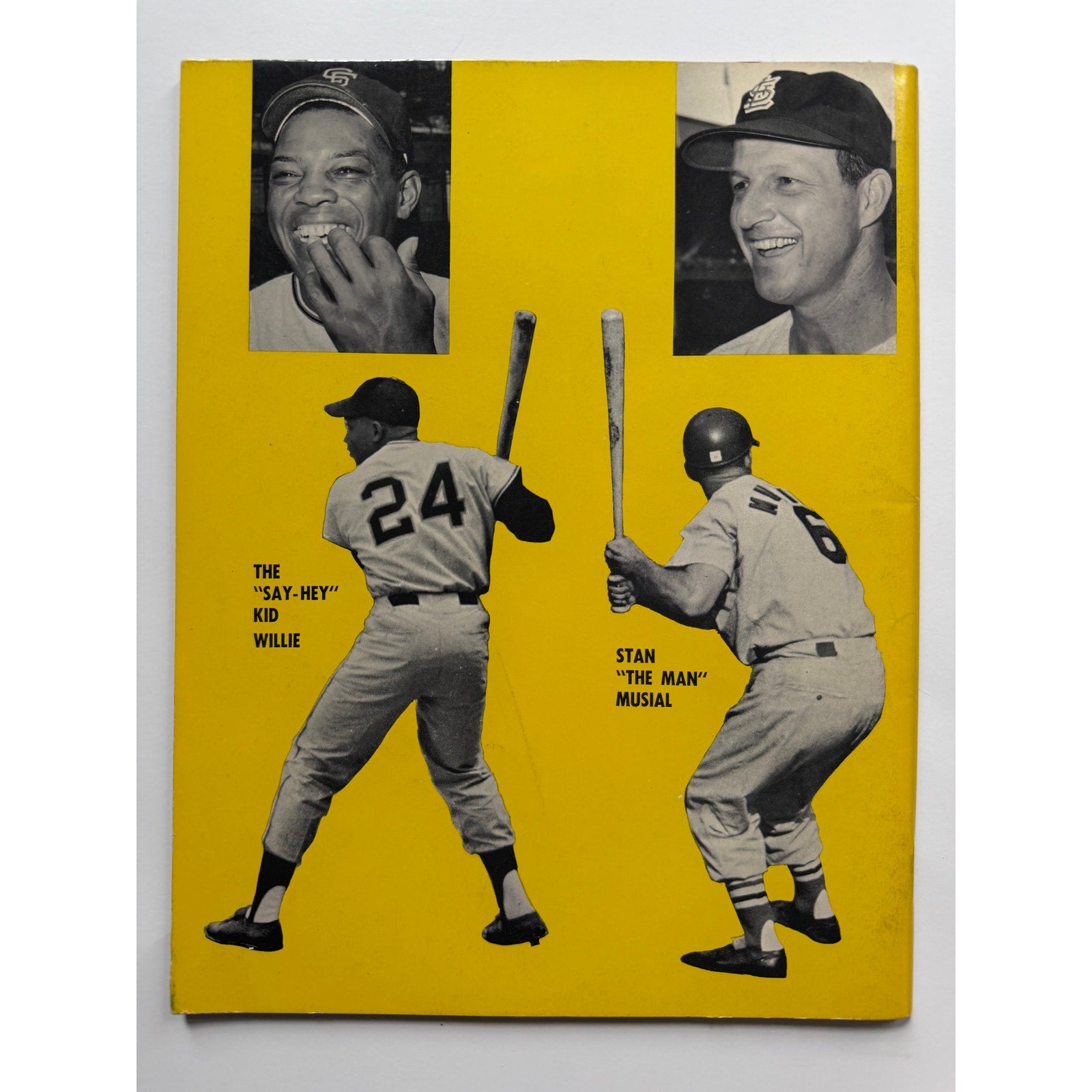 1963 Willie Mays Stan Musial Magazine St. Louis Cardinals, San Francisco Giants, New York Giants, Say Hey Kid, Stan the Man Baseball MLB HOF
