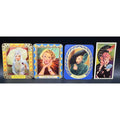 4 Gorgeous 1930s Marlene Dietrich Cards Garbaty Carreras Blue Angel, Venus Blonde, Around the World in 80 Days, Kismet, Shanghai Express