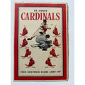 1950 St. Louis Cardinals Score Card Brooklyn Dodgers, Jackie Robinson, Stan Musial, Sportsman's Park, Roy Campanella