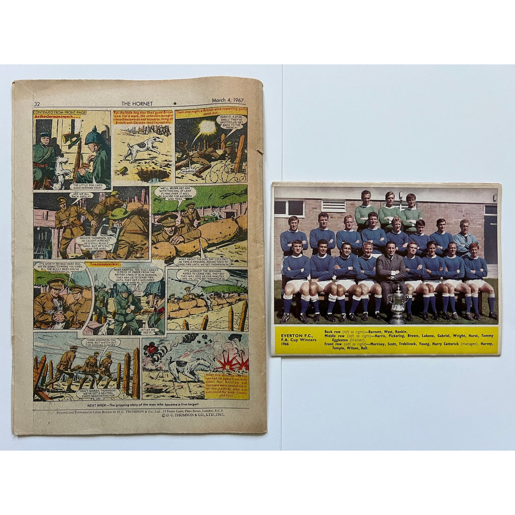1967 Hornet Gallery of Sports No. 2 Football Soccer Book and Comic Book, Leeds United