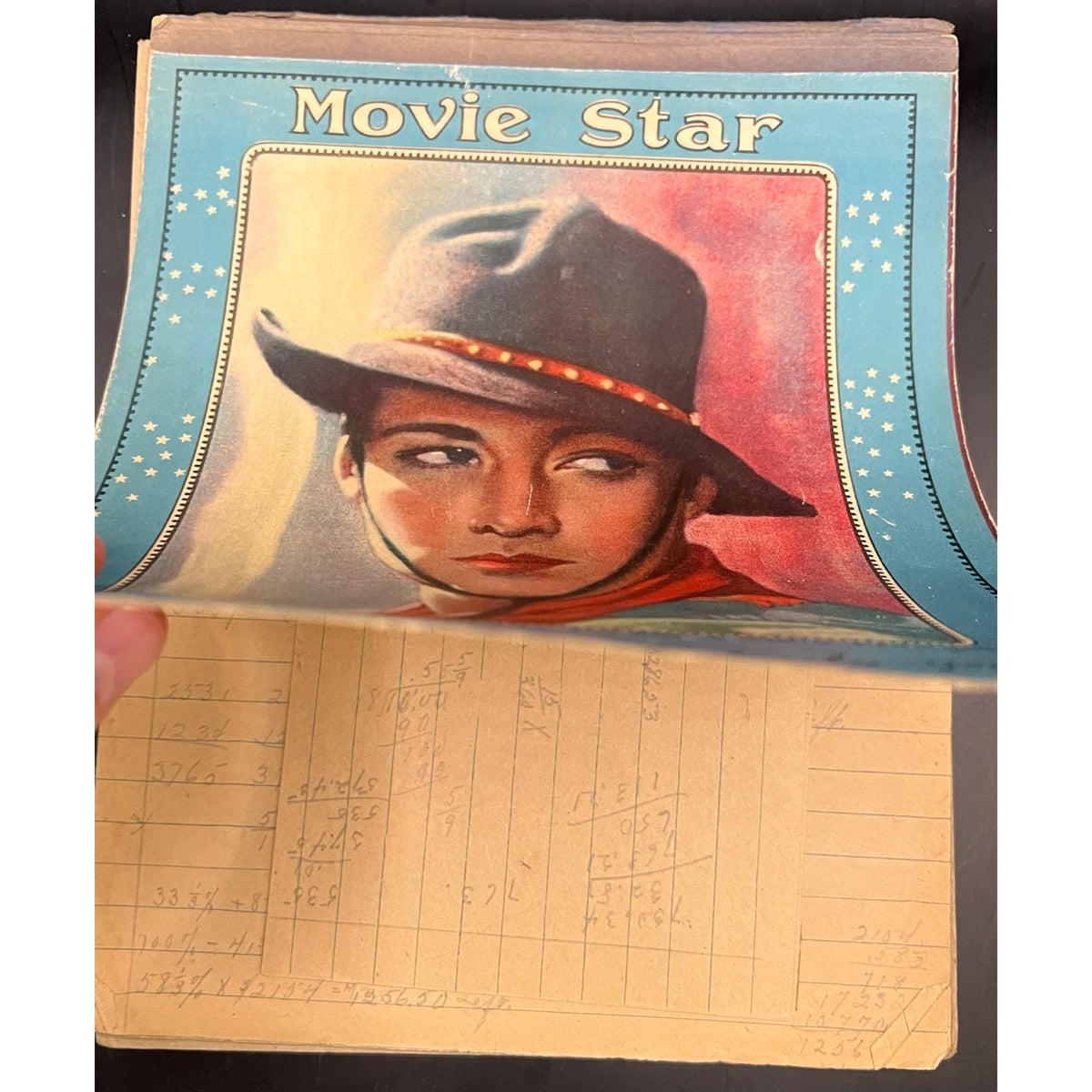 RARE Movie Star Paper Pad Rudolph Valentino 1924 A Sainted Devil Hollywood Rudy