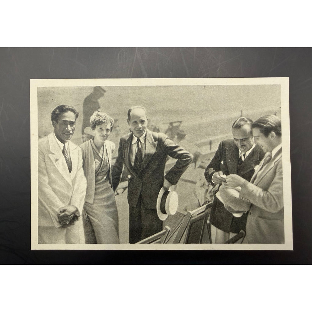 RARE 1936 Olympia Douglas Fairbanks, Amelia Earhart Card Aviation 1932 Olympia