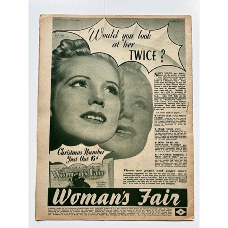 UK 1939 Spencer Tracy Magazine Picturegoer Stanley and Livingstone Hollywood, Adams Rib, Riff Raff, Old Man and the Sea, Mad Mad Mad World
