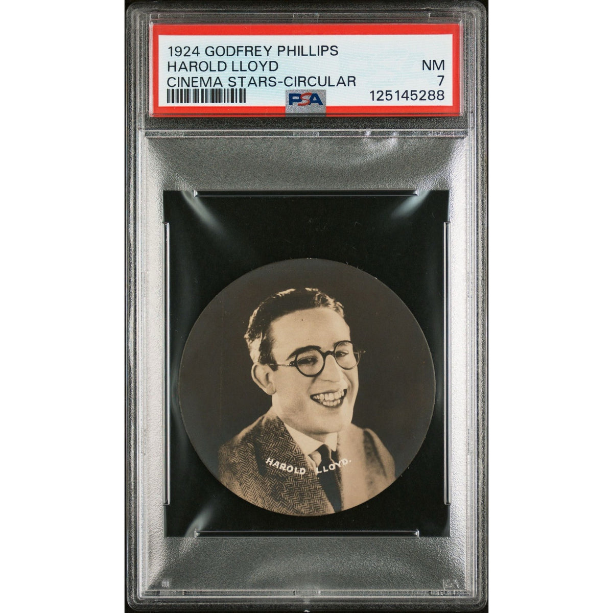 1924 Godfrey Phillips Harold Lloyd PSA 7 Cinema Stars Circular Hollywood Silent Film Set The Freshman, Safety Last
