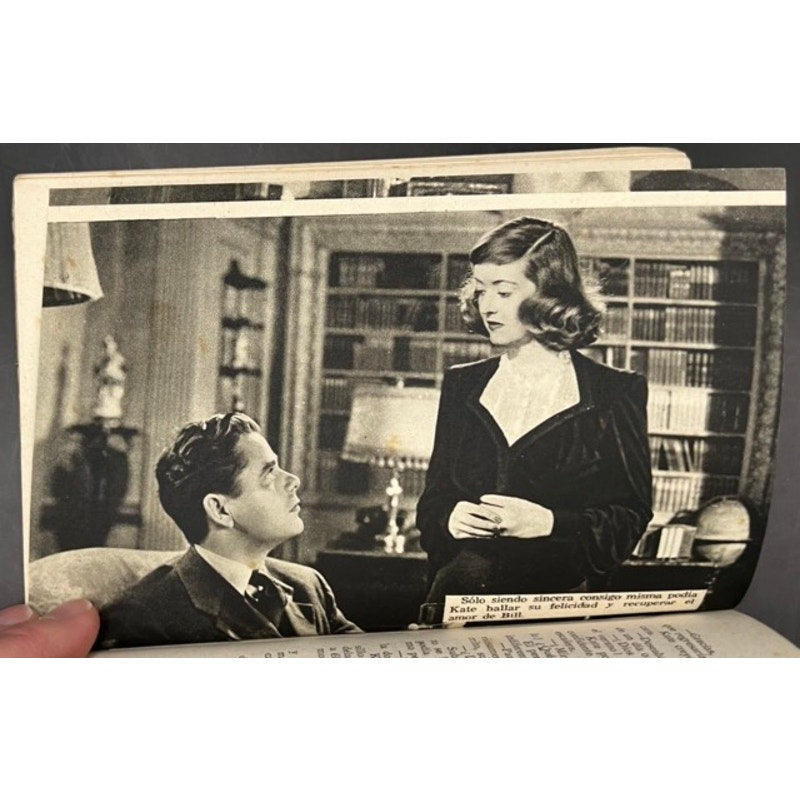 1951 Spanish Bette Davis Booklet A Stolen Life Glenn Ford, Jezebel All About Eve, Petrified Forest, Elizabeth the Queen, Hollywood