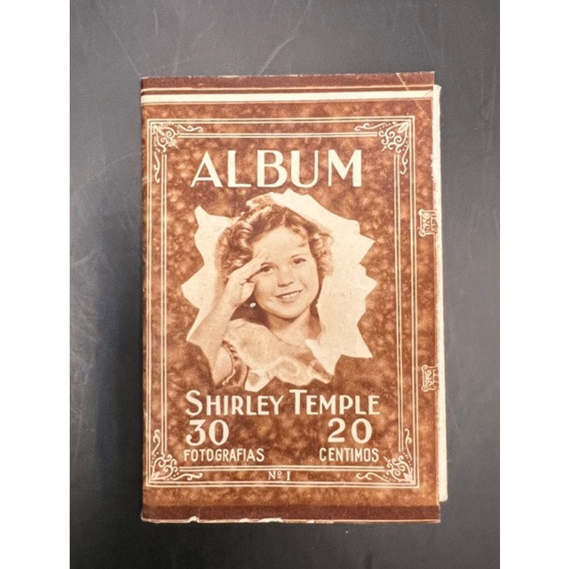 1930's Spanish Shirley Temple Photo Album Fold Out 30 Photos, Heidi, Curly Top, Little Princess, Little Colonel