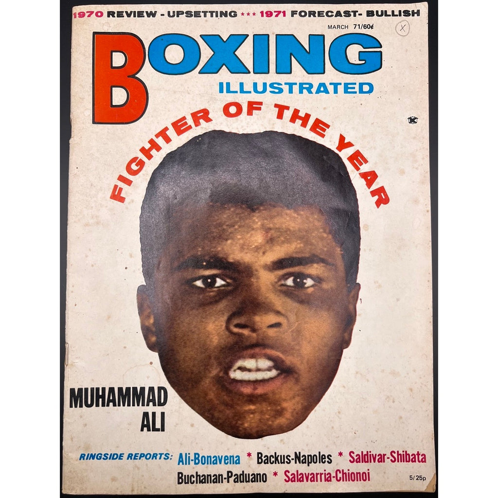 1971 Boxing Illustrated Muhammad Ali Magazine Greatest Cassius Clay Boxing Fighter of the Year Larry Holmes