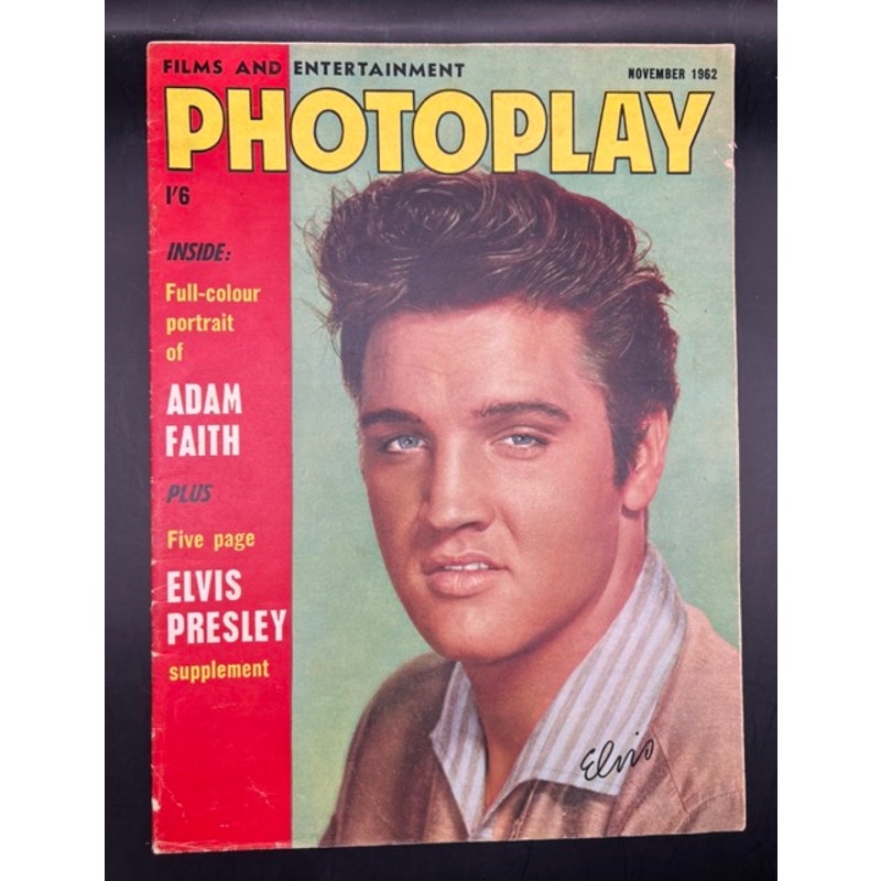 Rare UK 1962 Elvis Presley Magazine Photoplay King, Rockabilly, Jailhouse Rock, TCB, Suspicious Minds, EPIC, Elvis Magazine