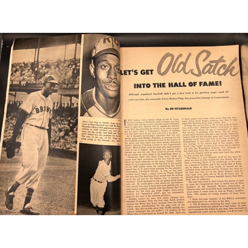 1952 Sport Jackie Robinson Magazine Brooklyn Dodgers, Satchel Paige, Rocky Marciano, Boxing Champ, Baseball, Cleveland Indians