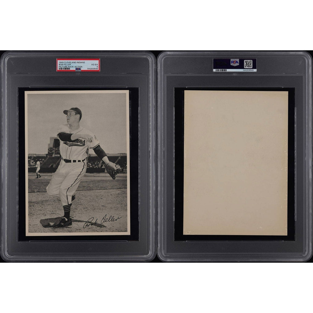 RARE 1949 Cleveland Picture Pack Bob Feller PSA 4 MLB Bullet Bob Rapid, Robert, Hall of Fame, Cleveland Guardians