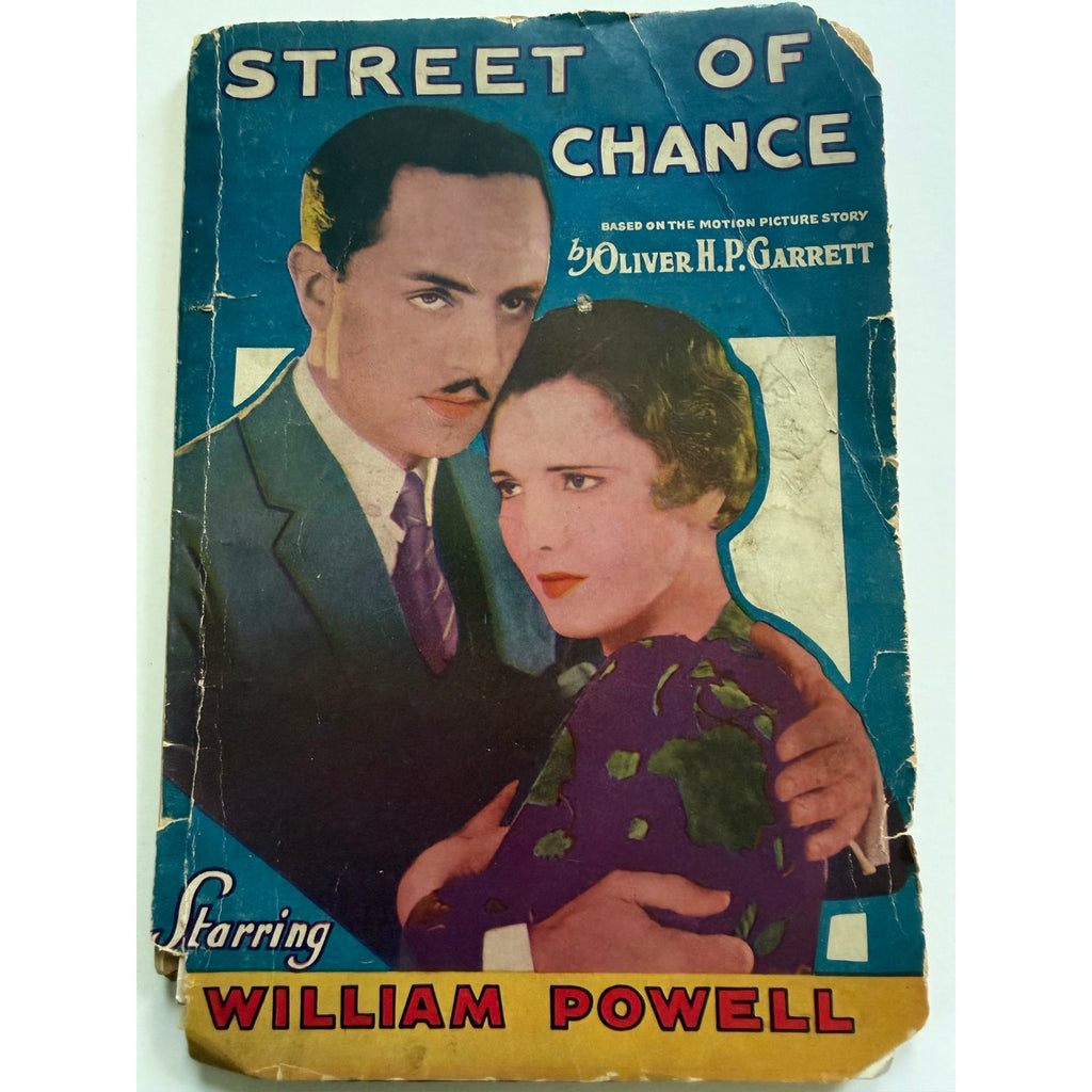 1930 Street of Chance William Powell, Movie Tie In Edition, Oliver H.P. Garrett, Hollywood