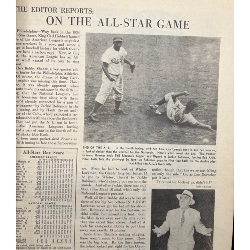 1952 Baseball Babe Ruth Magazine Bambino Sultan Swat, Willie Mays, Jackie Robinson, Satchel Paige, MLB, New York Yankees, Dodgers
