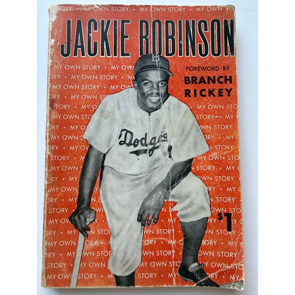 1948 Jackie Robinson My Own Story Book Brooklyn Dodgers Branch Rickey, Jackie Robinson Rookie Year MLB, HOF, Baseball, Montreal Royals