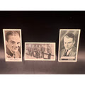 3 1930s-40s James Cagney Tobacco Cards Yankee Doodle Dandy, White Heat, Hollywood, Public Enemy, Roaring 20s, GMen, Angels with Dirty Faces