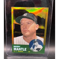 2011 Topps Chrome Factory Set Mickey Mantle 1963 Topps Gold Refractor New York Yankees, The Mick, Baseball Card, MLB, HOF