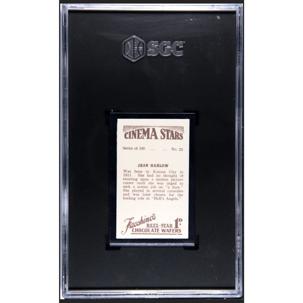 RARE 1936 Facchino's Jean Harlow Card SGC 5, Only 3 Graded, Dinner at Eight, Public Enemy, Red Dust, Saratoga, Platinum Blonde, Hollywood