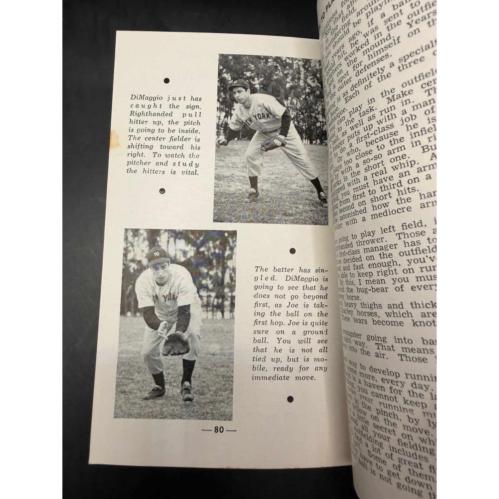 RARE Sporting News, How to Play 1945 Joe DiMaggio Booklet New York Yankees, Yankee Clipper, Joltin Joe, MLB, Baseball, Yanks, HOF