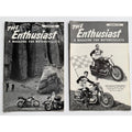 2 Rare 1956 The Enthusiast Motorcycle Magazines Nov & Dec Harley Davidson Elvis Presley, 1956 National TT Champions, Motorcyclists