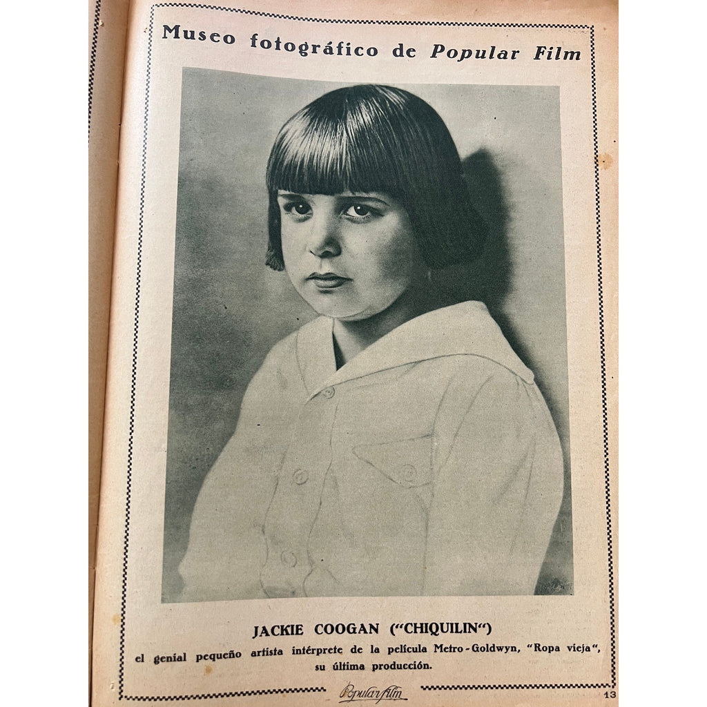 Rare Spanish 1925 Rudolph Valentino Magazine Son of the Sheik, Blood and Sand, Four Horsemen of the Apocalypse, Beyond the Rock, Cobra