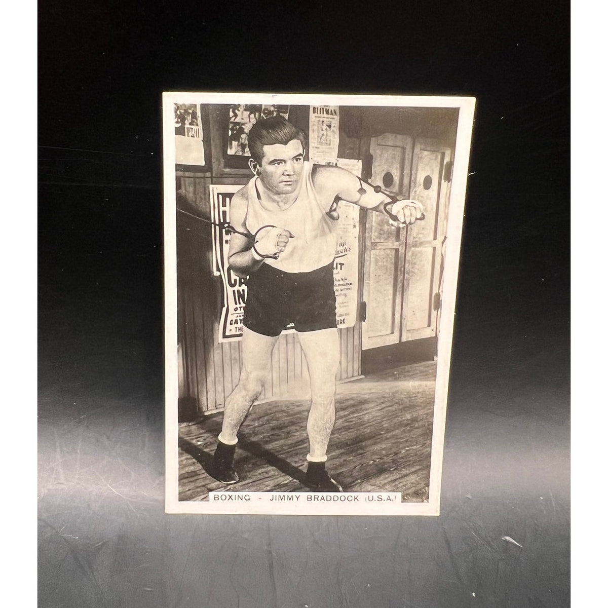 1935 Pattreioux Sporting Events James Braddock Card Cinderella Man Heavyweight Champion Boxing Card, Jimmy Braddock