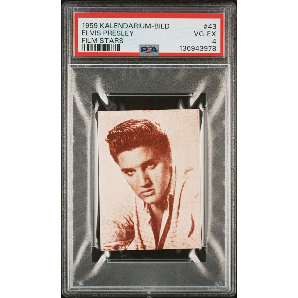 RARE 1959 Kalendarium-Bild Elvis Presley Card PSA 4, 43, Only 4 Graded, King TCB, Graceland Rockabilly Jailhouse Rock Hound Dog Undergraded