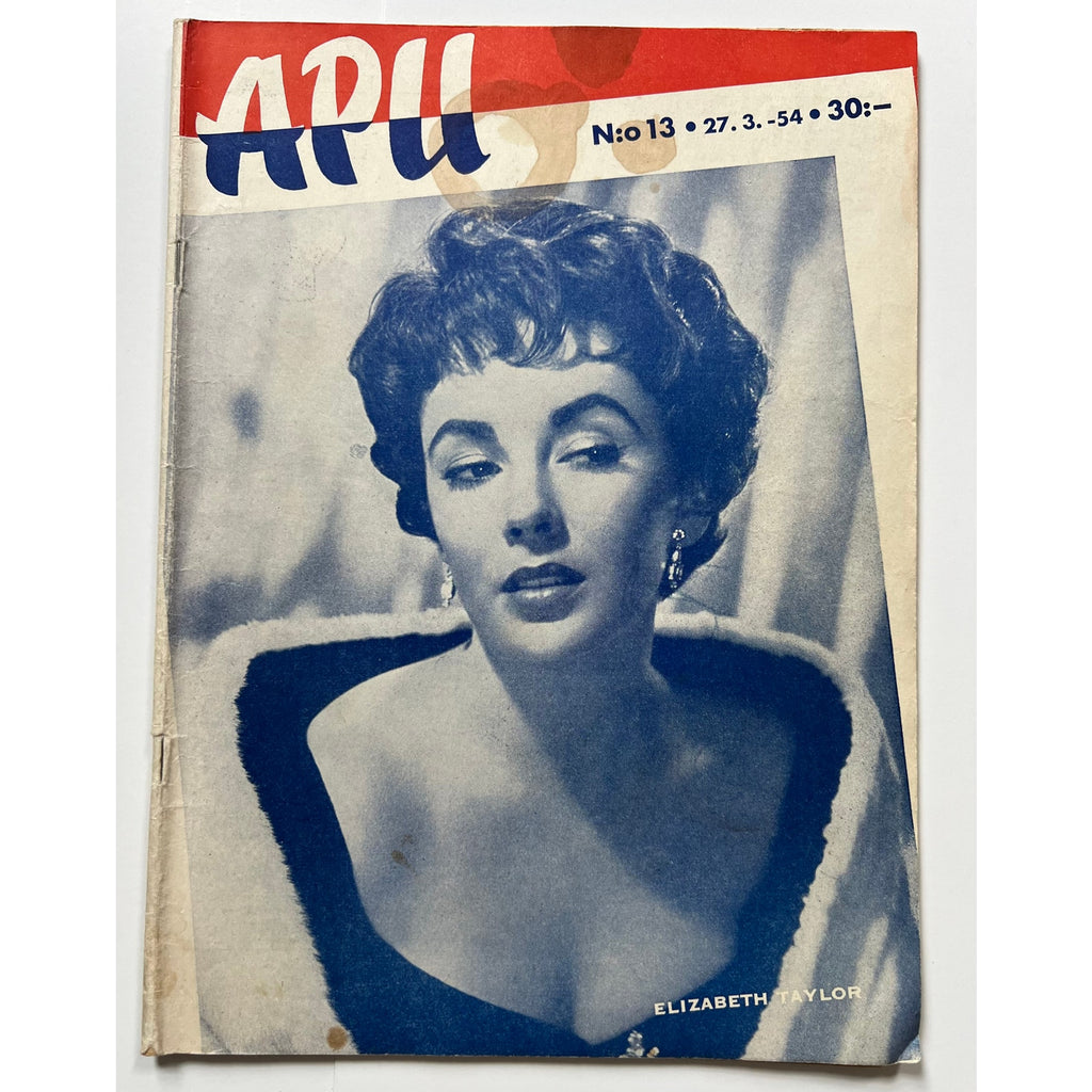 RARE 1954 Finnish Elizabeth Taylor Magazine Cleopatra, National Velvet, Hollywood, Cat on a Hot Tin Roof, Butterfly 8, Place in the Sun