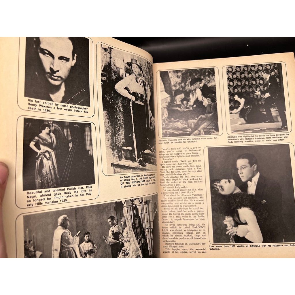 1973 Movie Classics Rudolph Valentino Magazine Marilyn Monroe, Clark Gable, Humphrey Bogart The Sheik Blood and Sand