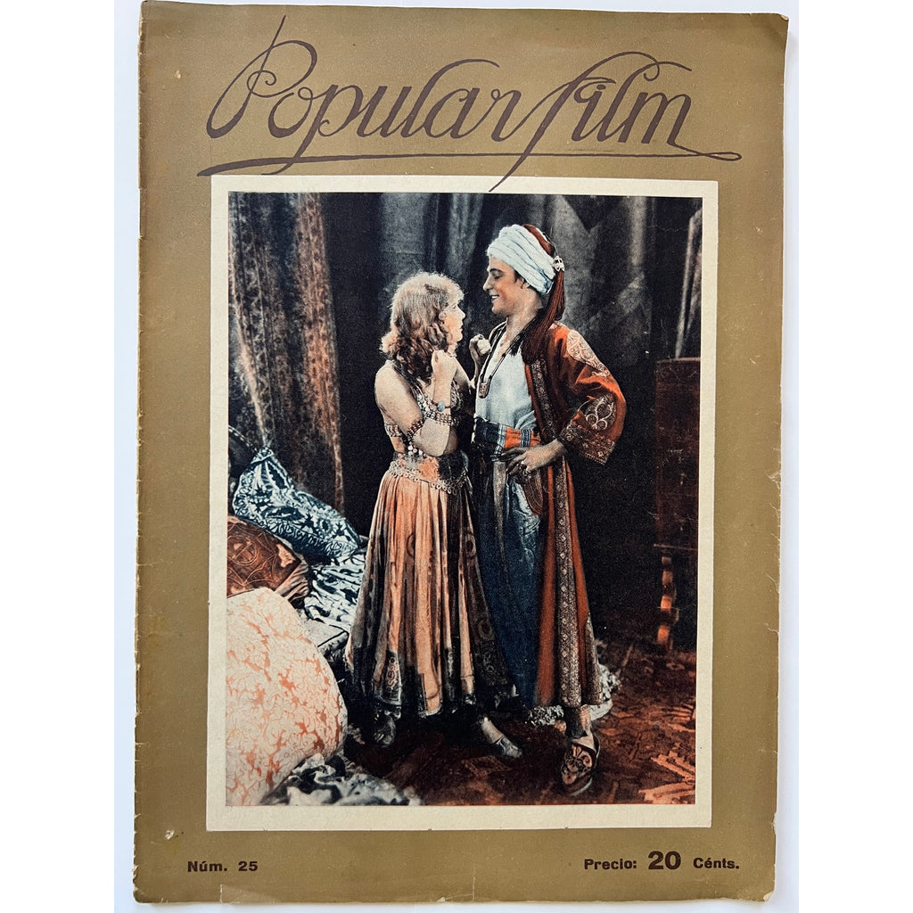 Rare Spanish 1925 Rudolph Valentino Magazine Son of the Sheik, Blood and Sand, Four Horsemen of the Apocalypse, Beyond the Rock, Cobra