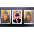 3  - 1970's Terrabusi Cine Charlie Chaplin Card Stickers The Kid Charles Chaplin, City Lights, Modern Times, Pay Day, A Dogs Life The Circus