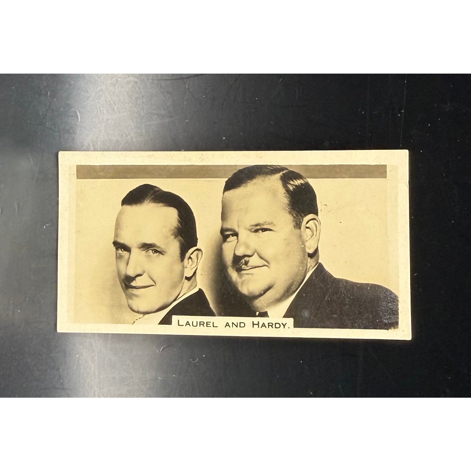RARE 1930s Laurel and Hardy Card Hollywood, Fine Mess, Beau Hunks, Way Out West Babes in Toyland Sons of the Desert Stan Oliver Laurel Hardy
