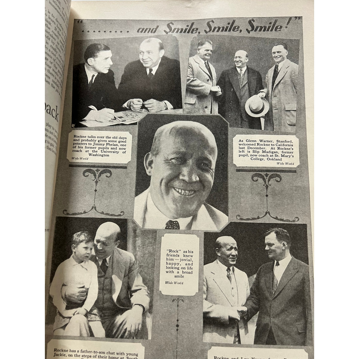 Original 1931 Knute Rockne on Football Magazine Notre Dame, Fighting Irish, College Football