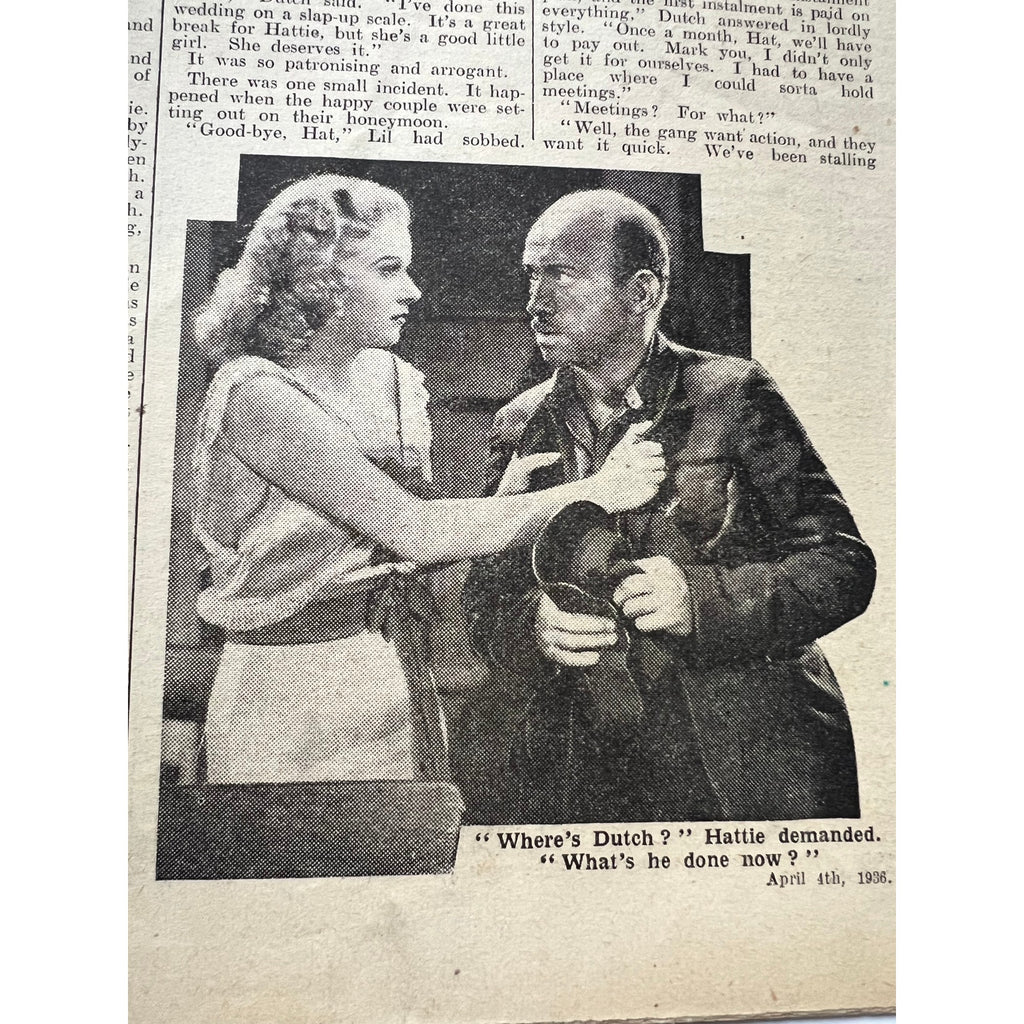 RARE UK 1936 Spencer Tracy Jean Harlow Magazine Riff Raff, Dinner at Eight, Hollywood