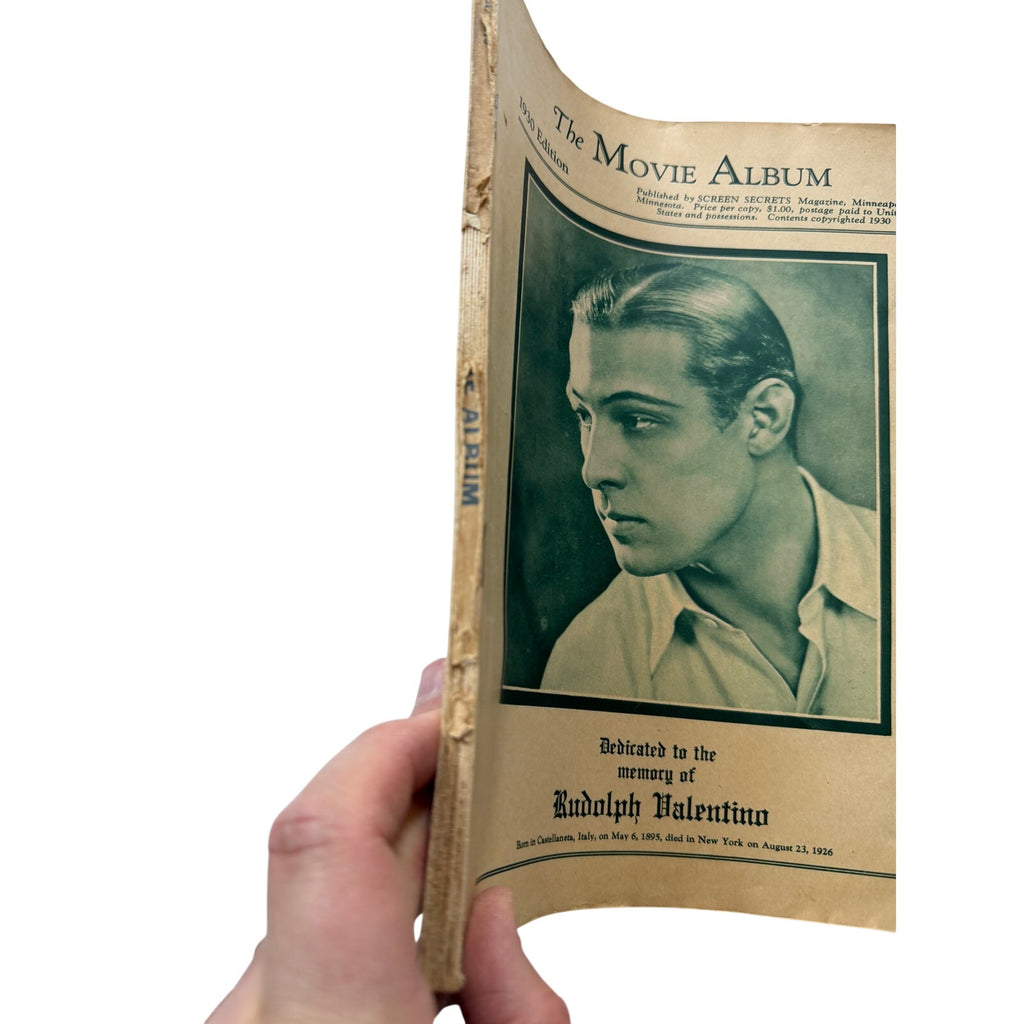 Rare Screen Secrets Movie Album 1930 Rudolph Valentino Magazine, Charlie Chaplin, Lloyd, Keaton, Garbo, Hollywood