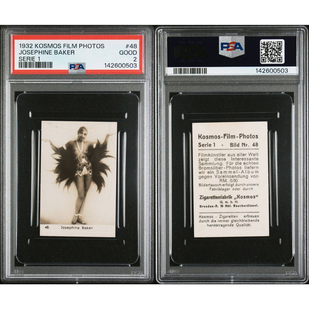 RARE 1932 Kosmos Josephine Baker PSA 2 Film Photos Folies Bergere Black Venus, Danse Sauvage, Black Pearl, Siren of the Tropics