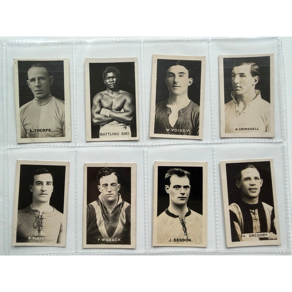 1922 Sporting Champions 30 Card Set Boxing, Horse Racing, Football Benny Leonard, Battling Siki, Kid Lewis