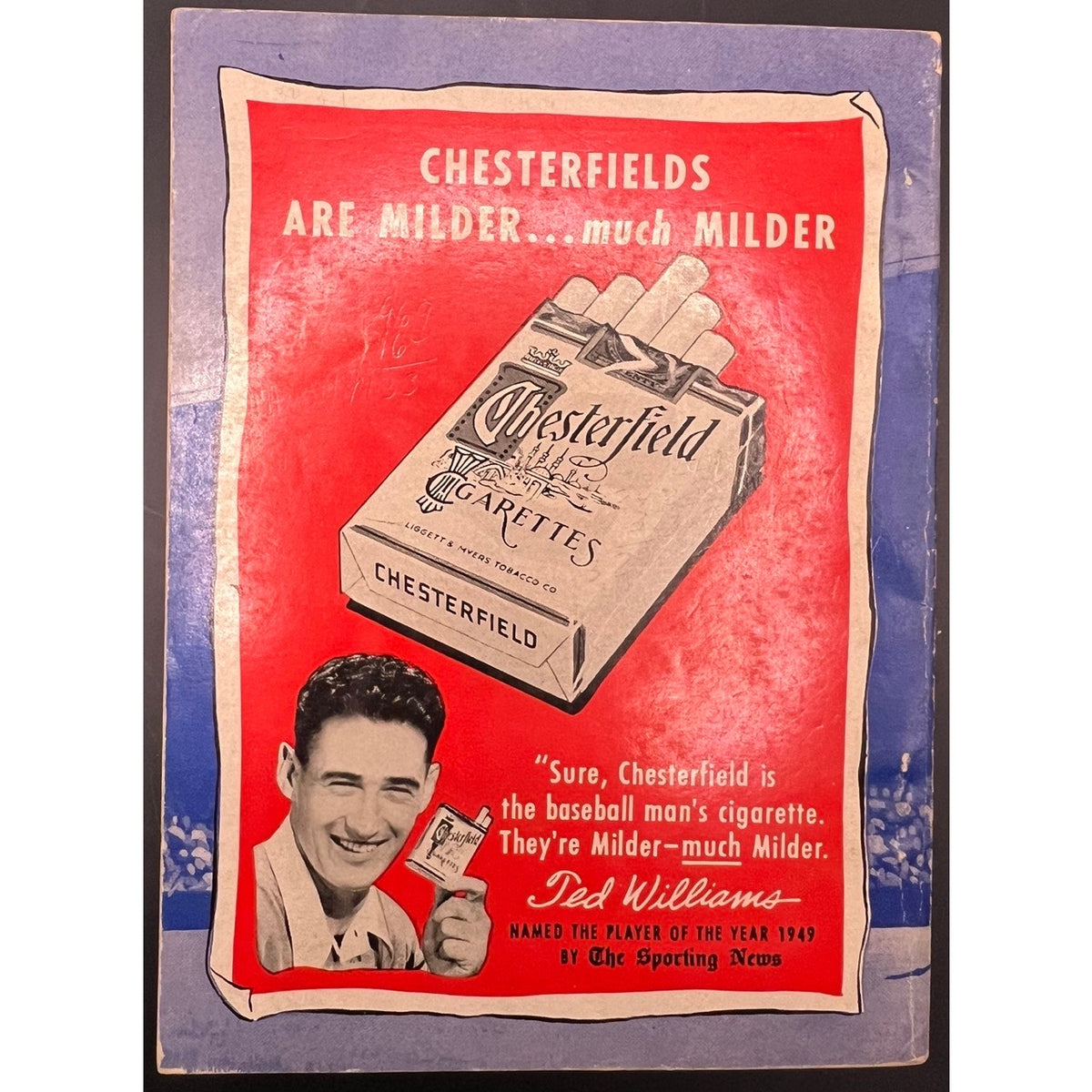 1950 Sporting News Dope Book Ted Williams Boston Red Sox Teddy Ballgame MLB HOF Baseball The Kid The Thumper