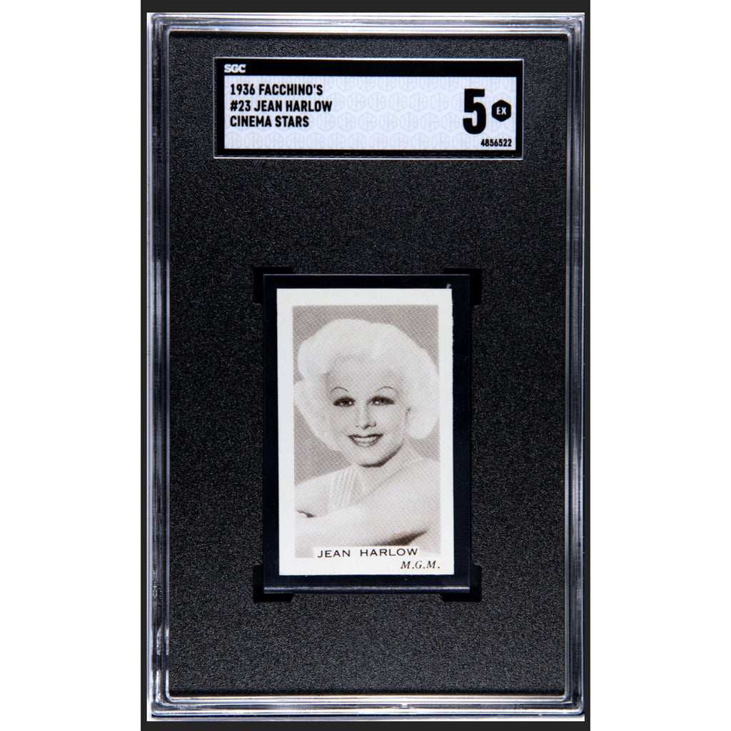 RARE 1936 Facchino's Jean Harlow Card SGC 5, Only 3 Graded, Dinner at Eight, Public Enemy, Red Dust, Saratoga, Platinum Blonde, Hollywood