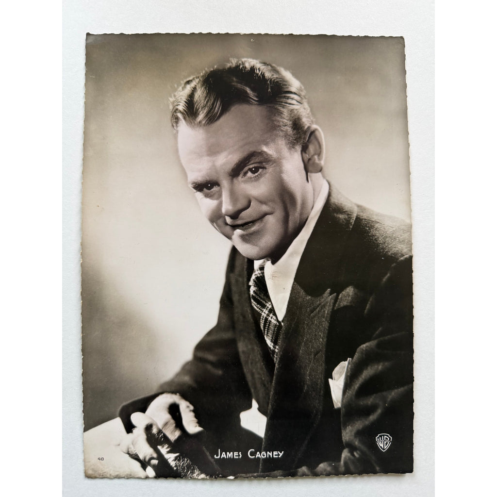 Rare 1930s James Cagney Deckle Photo Yankee Doodle Dandy, White Heat, Public Enemy, GMen, Roaring 20's, Angels with Dirty Face, Oklahoma Kid