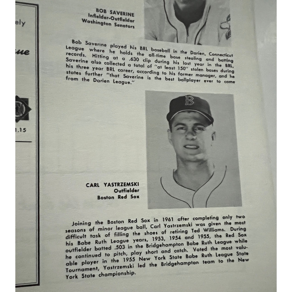 1966 Babe Ruth League World Series Magazine Bambino Sultan of Swat Program, Yankees, Dodgers, Red Sox, Braves