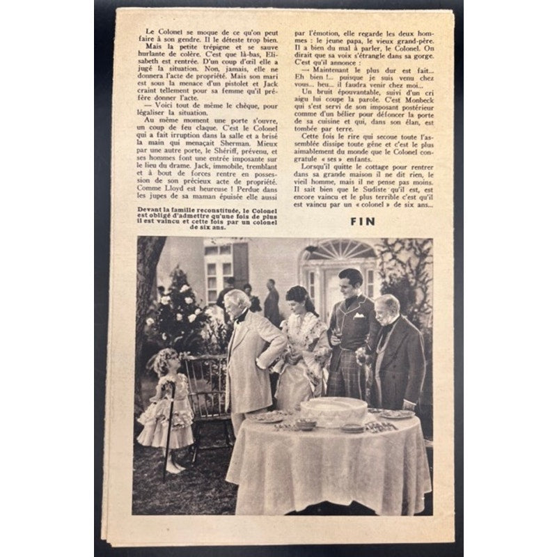 1935 Le Petit Cinemonde Shirley Temple Magazine Supplement The Little Colonel, Heidi, The Little Princess, Curley Top